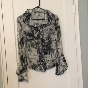 Cheetah print blouse